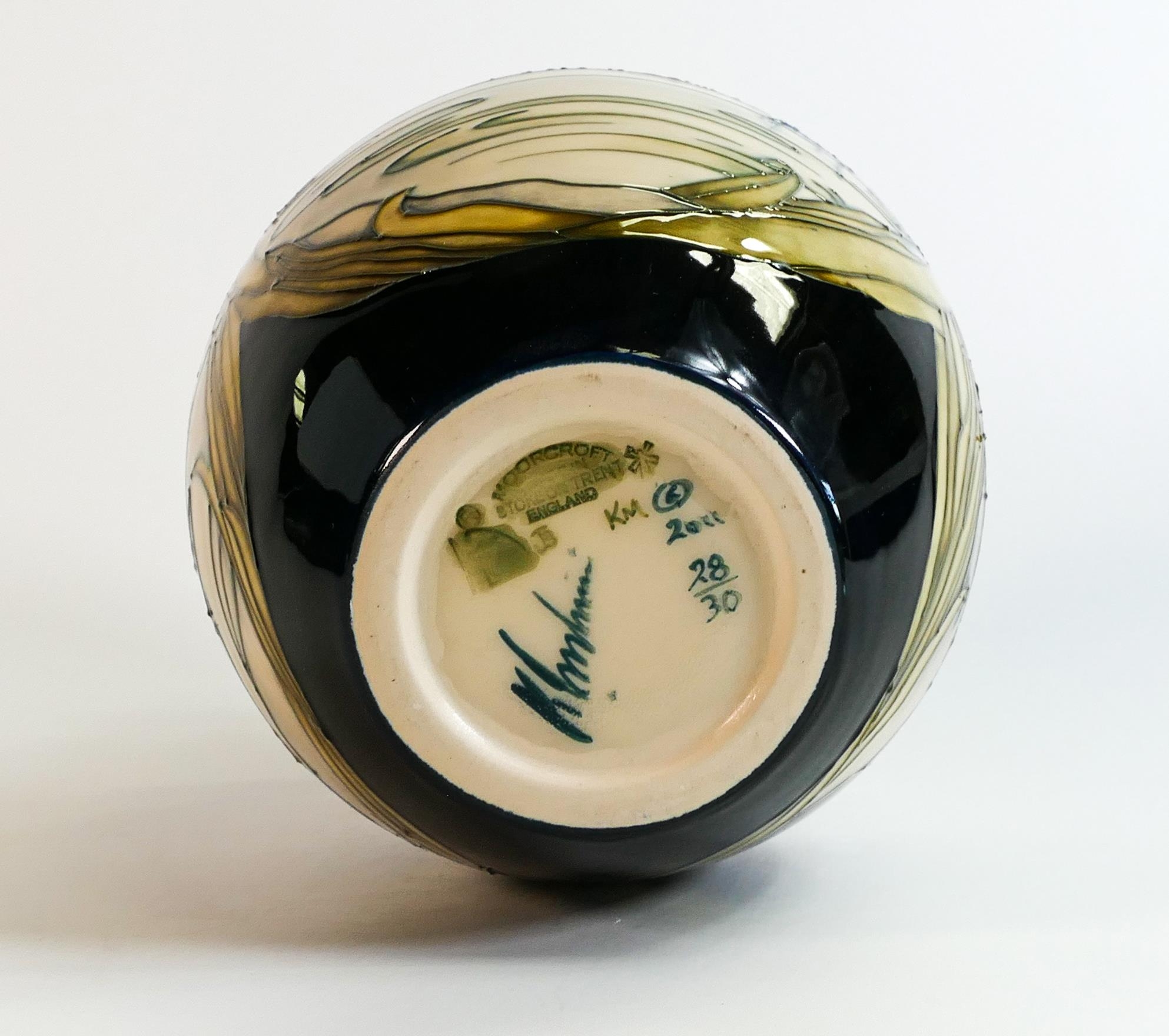 Moorcroft Boxed Limited Edition Vase Otters at Play dated 2011, height 20cm - Image 2 of 2