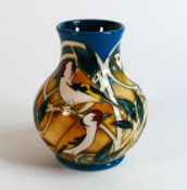 Moorcroft Boxed Limited Edition Vase Goldfinch & Co dated 2011, height 14.5cm