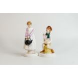 Royal Doulton figures to include Polly put the kettle onHN3021 and Little Jack Horner Hn3034 (2)