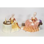 Royal Doulton Lady Figures Reverie Hn2305 & Meditation Hn2330(2)