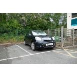 Nissan Micra pure drive 2012, 5 Door Hatchback. Mileage 36152. This lot will be sold at 12pm. REG