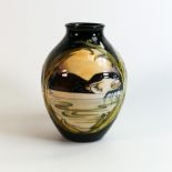 Moorcroft Boxed Limited Edition Vase Otters at Play dated 2011, height 20cm