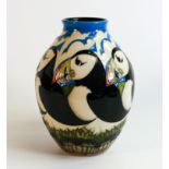 Moorcroft Boxed Numbered Edition Vase Lindisfarne dated 2012, height 21cm