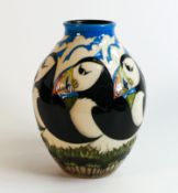 Moorcroft Boxed Numbered Edition Vase Lindisfarne dated 2012, height 21cm