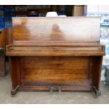 Unusual Monington & Weston of London Overstrung Upright Piano. Patent no.268041. Height: 110cm