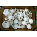 A collection of Grafton, Arcadian & Goss Crested Ware including cup & saucer sets, ornaments etc