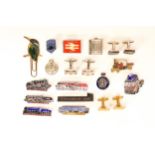 A collection of Railway Steam Engine related badges