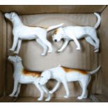 Beswick 2nd Version Foxhounds(4)