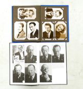 A collection of old postcards of famous actors ,actresses, movie stars, book, plate and cars all