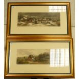Pair of Engravings depicting two of the seasons, Autumn and Winter. Engraved by C. R. Stock after