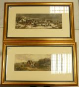 Pair of Engravings depicting two of the seasons, Autumn and Winter. Engraved by C. R. Stock after