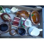A collection of ceramic items to include Wedgwood small shell vase, Wedgwood jug, 2 pieces of