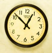 Smith Electric Bakelite School Clock , diameter 37cm
