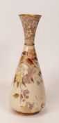Carlton blush ware Vase with Catalpa Floral decoration, by Wiltshaw & Robinson, C1900, height 22cm