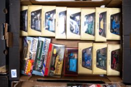 A collection of Boxed Matchbox Yesteryears scale model Commercial & Advertising Vehicles including