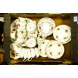 A mixed collection to include Susie Cooper Tea Ware, Royal Crown Derby plate etc ( 1tray)