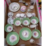 Mixed collection of Royal Albert floral patterned coffee ware items to include 5 cups, 6 saucers,