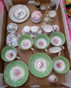 Mixed collection of Royal Albert floral patterned coffee ware items to include 5 cups, 6 saucers,