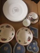 A collection of Wedgwood items to include jasperware pin dishes, Windsor Christmas bowls, Wedgwood