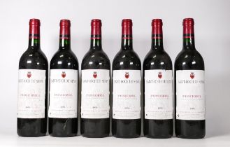 Six 1994 70cl bottles of Saint-Roch de Nenin Pomerol Vintage red wine (6)