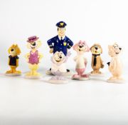 Beswick figures from the Top Cat collection - comprising Officer Dibble, Top Cat, Benny, Spook,