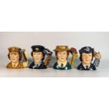 Royal Doulton character jugs to include Women's Royal Naval Service D7208, Women's Land Army