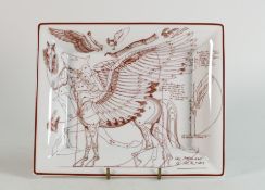 Hermes, La Source de Pegase tray in original Hermes box and ribbon. 21cm x 17cm