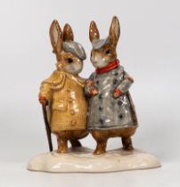 John Beswick Beatrix Potter figure Two Gentlemen Rabbits