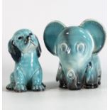 Beswick model of a comical elephant 569 & Puppy Lollopy 454 (2)