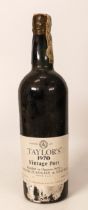 Taylors 1970 vintage bottle of Port
