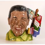 Royal Doulton prototype large character jug Nelson Mandela, South Africa's first president. Handle