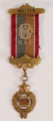RAOB (Royal Antediluvian Order of Buffaloes) 9ct gold hallmarked medal / jewel - Awarded to