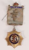 RAOB (Royal Antediluvian Order of Buffaloes) heavy 9ct gold hallmarked Roll of Honour medal /