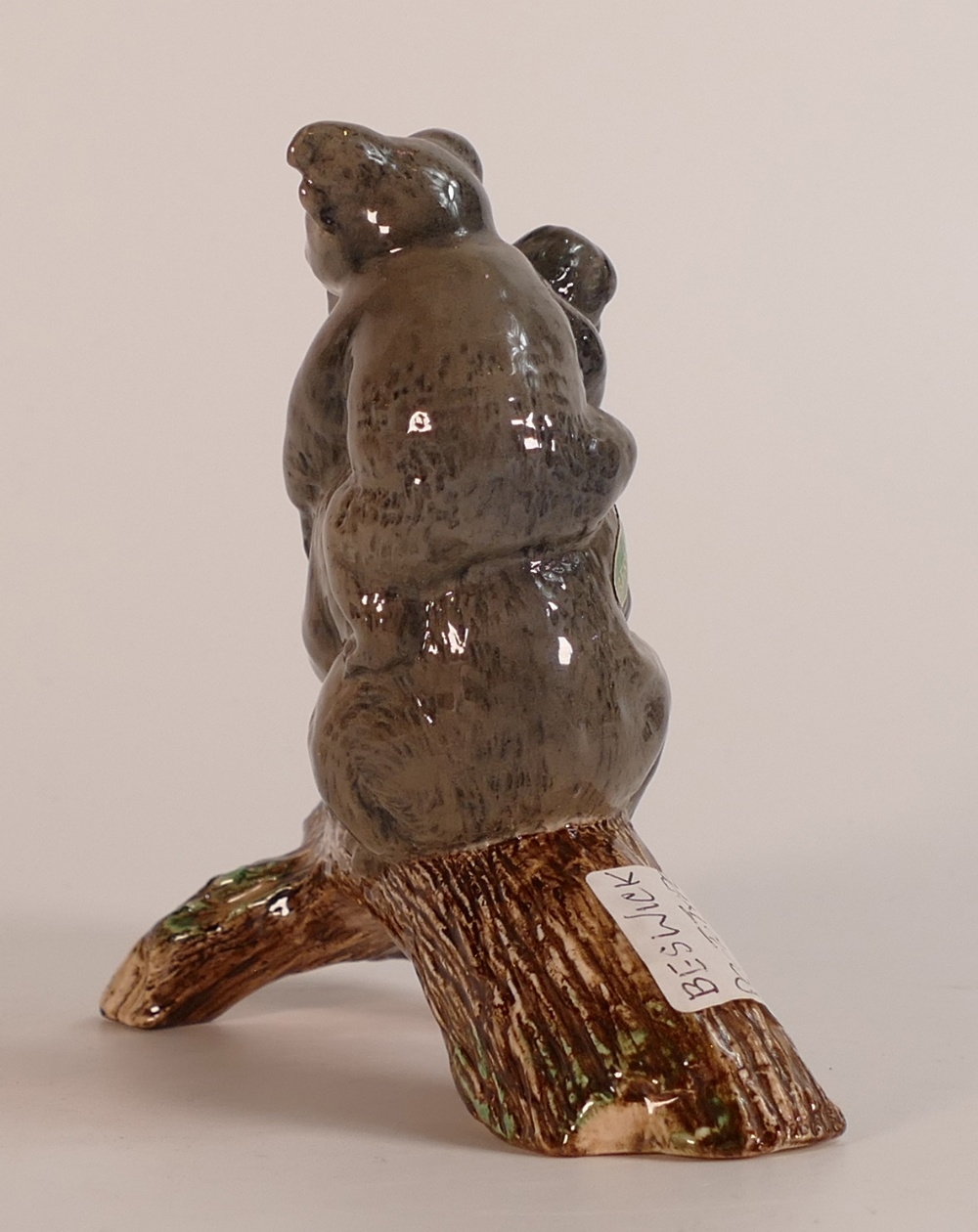 Beswick Prototype Figure of a Koala bear with baby on its back, climbing a tree branch, possibly - Image 5 of 6