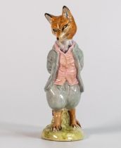 Rare Beswick Beatrix Potter figure of Foxy Whiskered Gentleman but has been marked as Flopsy Mopsy &