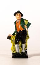 Royal Doulton early miniature figure Robbie Burns, h.9.5cm, good restoration to middle of figure.