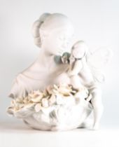 Boxed Lladro large figure Beauty in Bloom 01016854, height 37.5cm cert