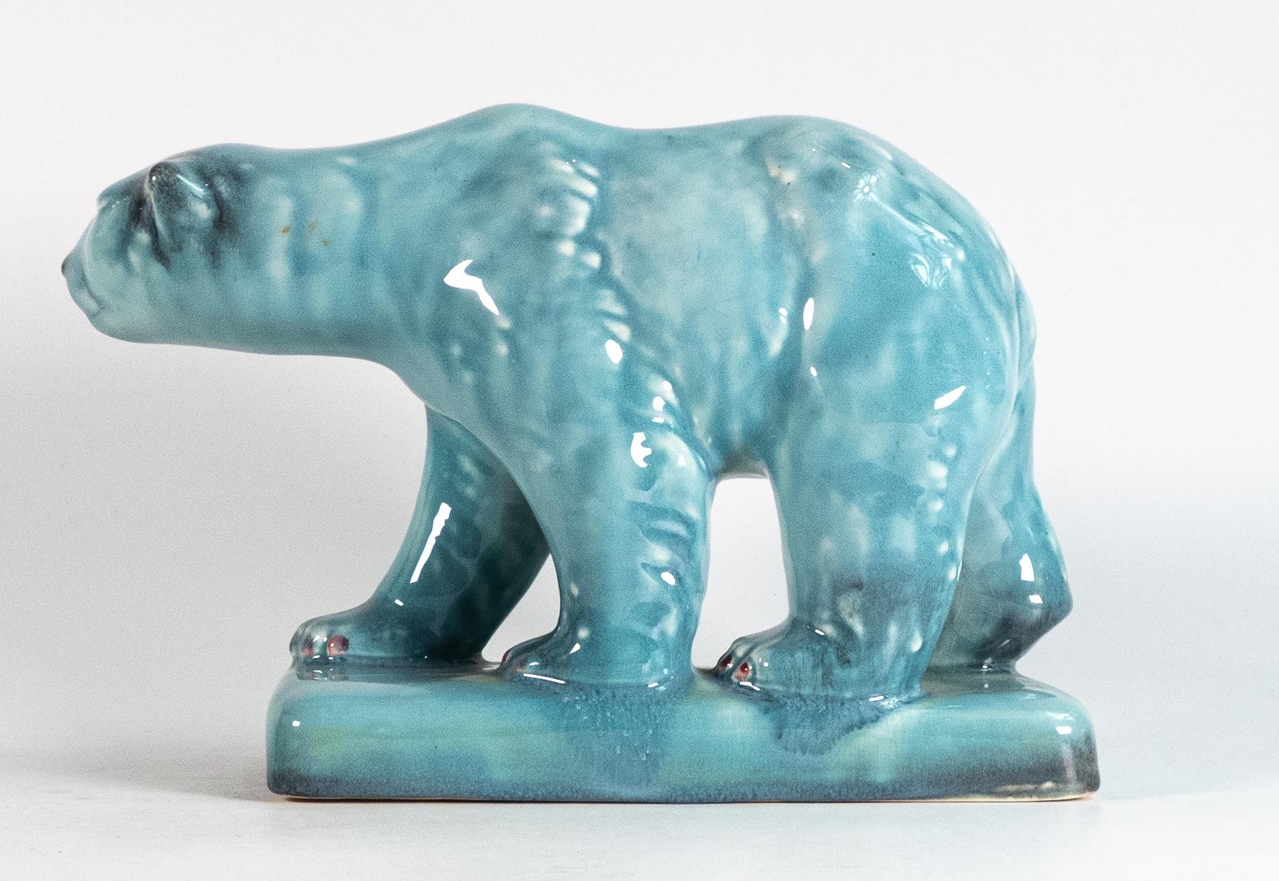 Beswick large blue gloss model of Polar bear on glacier 417 - Image 3 of 4