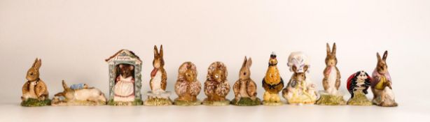 A collection of Beswick & Royal Albert Beatrix Potter figures to include - Fierce Bad Rabbit (4), Mr