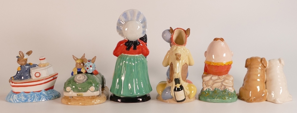 Royal Doulton limited edition Bunnykins figures of Ship Ahoy and Day Trip, together with two Royal - Bild 4 aus 5