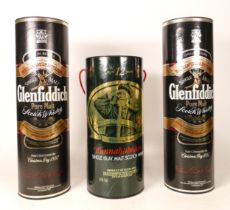 A collection of Whisky to include boxed 1ltr Glenfiddich Special Reserve x 2 & 1ltr Bunnahabhain