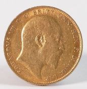 Gold FULL sovereign dated 1904.