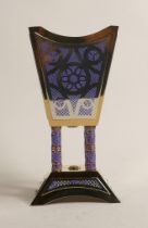 De Lamerie Fine large Silverware plated incense burner goblet with enamelled decoration in