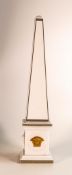 Rosenthal for Versace ceramic 'Gorgona' obelisk, height 42 cm