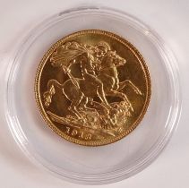 Gold FULL sovereign dated 1913.