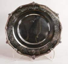 De Lamerie Fine silver plate and part gilt layplate / tray, specially made high end quality item,