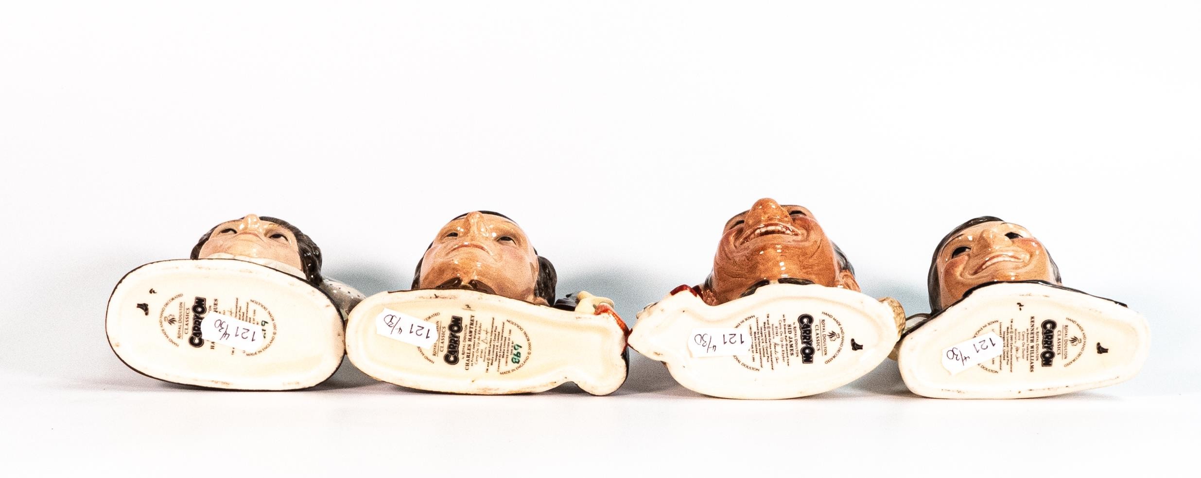 A Royal Doulton set of four character jugs from the Carry On films, Sid James D7162, Charles Hawtrey - Bild 3 aus 3