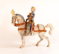 A large Beswick Knight in Armour (The Earl of Warwick), 1145, gloss.