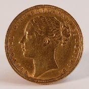 FULL sovereign gold coin 1871