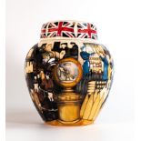 Moorcroft Bullnose Morris ginger jar. Limited edition 32/50, signed by designer Paul Hilditch.